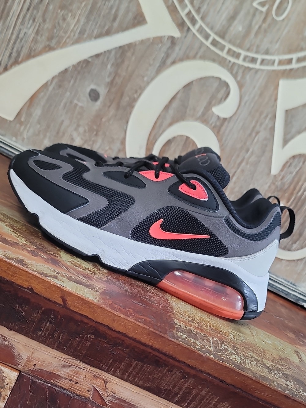 Nike Air Max 200 "Thunder Grey/Hot Punch" Wmns 9.5 Fast Shipping - Picture 2 of 13